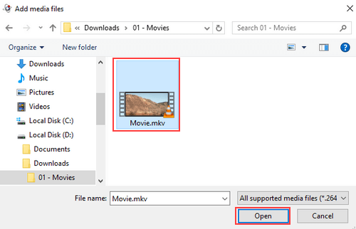 MKVToolNix Add media files window