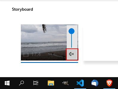 Mute audio in Windows 10 Video Editor