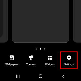 Open home screen settings on Android