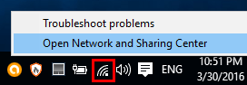 Open Network and Sharing Center