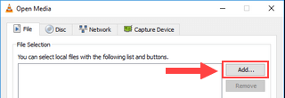 open video in vlc