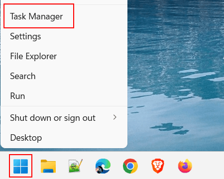 Open Windows 11 Task Manager