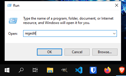 Open Windows Registry Editor