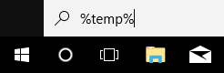 open windows temp folder