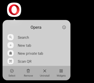 Opera mobile app icon