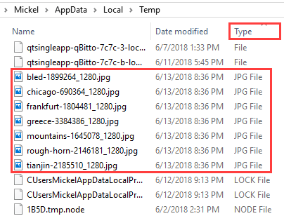 order by file type option in windows explorer