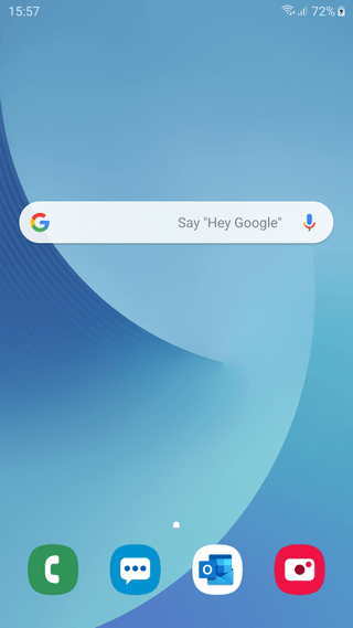 Put Google search bar back on home screen on Samsung Galaxy