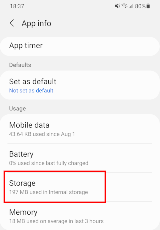Reddit app storage