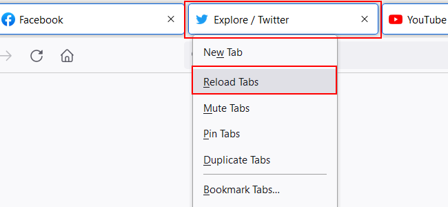 Reload all tabs in Firefox