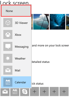 Remove calendar notifications from Windows 10 lock screen