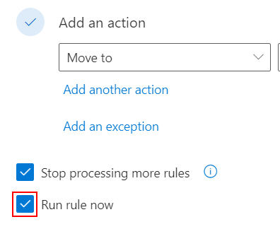 Run rule now