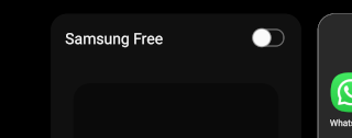 Samsung Free disabled