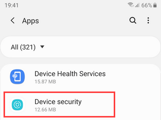 Samsung Galaxy Device Security