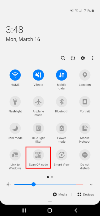 samsung m10 qr code