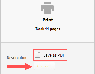 save as pdf in opera
