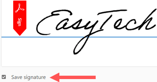 save signature in adobe acrobat reader dc