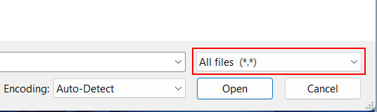 Select All Files in Windows Notepad