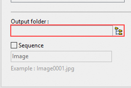 select output folder in photofiltre