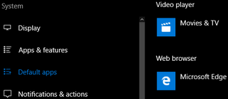 set default web browser in windows 10 using settings