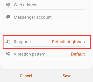 Set ringtone for contact on Samsung Galaxy Android 9