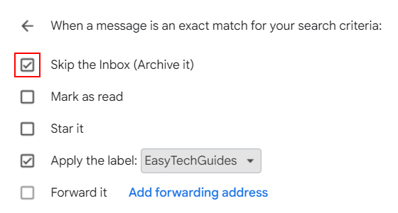 Skip the Inbox in Gmail