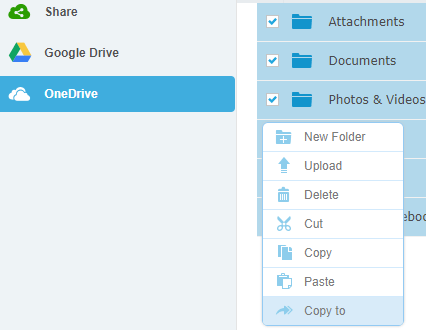 transfer files from onedrive to google drive using multcloud