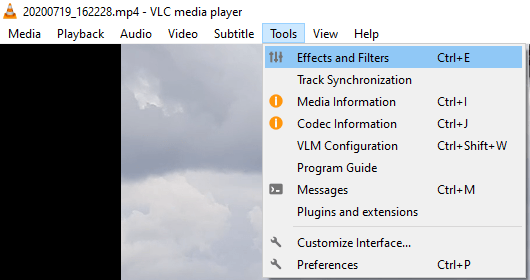 VLC Effects and Filters