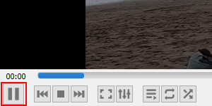 VLC pause button