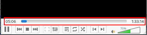 VLC progress bar