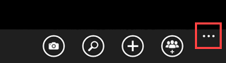 whatsapp options button on windows phone