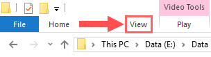 windows 10 file explorer folder view settings
