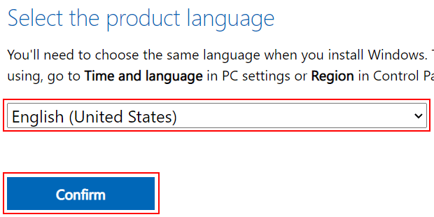 Windows 11 product language