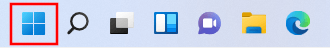 Windows 11 start menu button