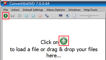 Add video files button ConvertXtoDVD