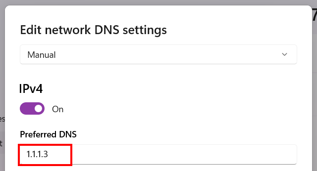 Preferred DNS