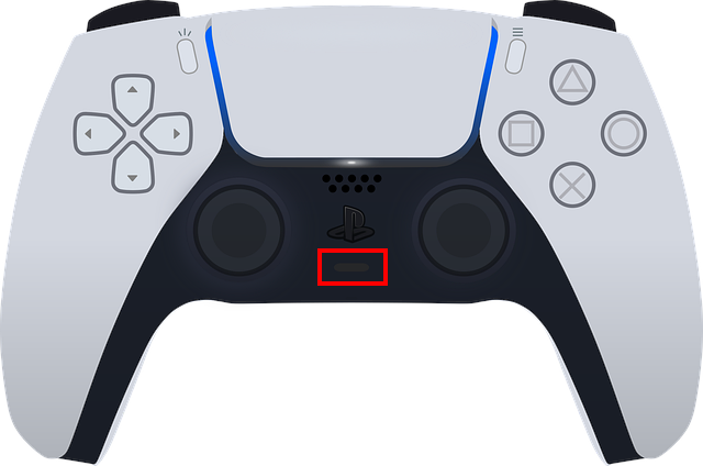 PS5 controller mute button