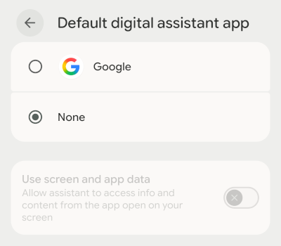 Remove Google Assistant from home button