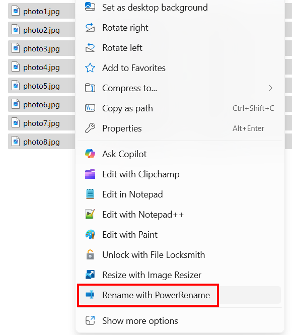 Rename with PowerRename