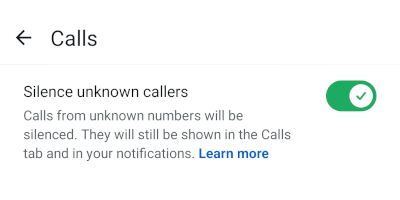 How to silence unknown callers on WhatsApp on Android