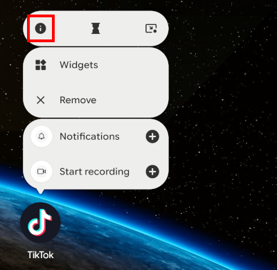 Tap App Info in Android menu
