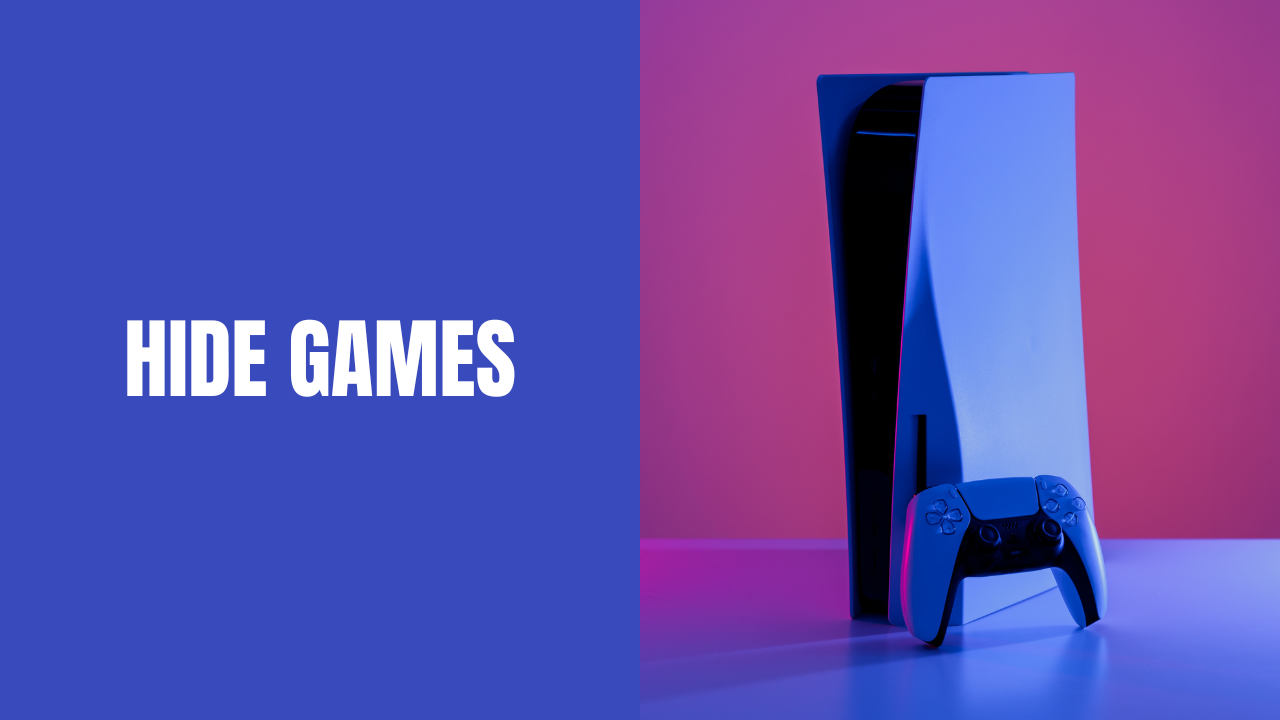 ps5 hide games from home screen