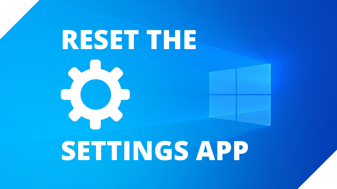 reset settings app windows 10 powershell