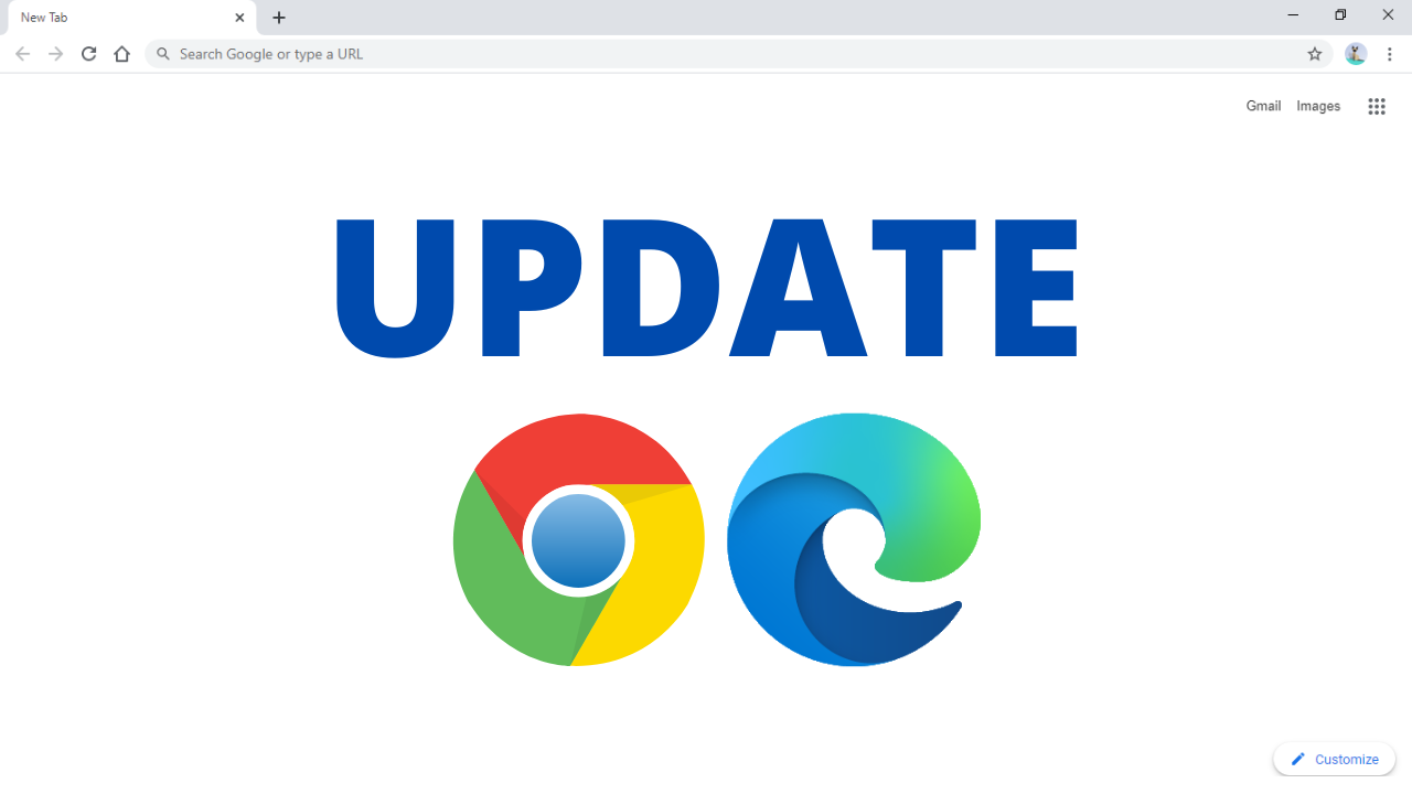 How to update chrome and edge on a pc check version 