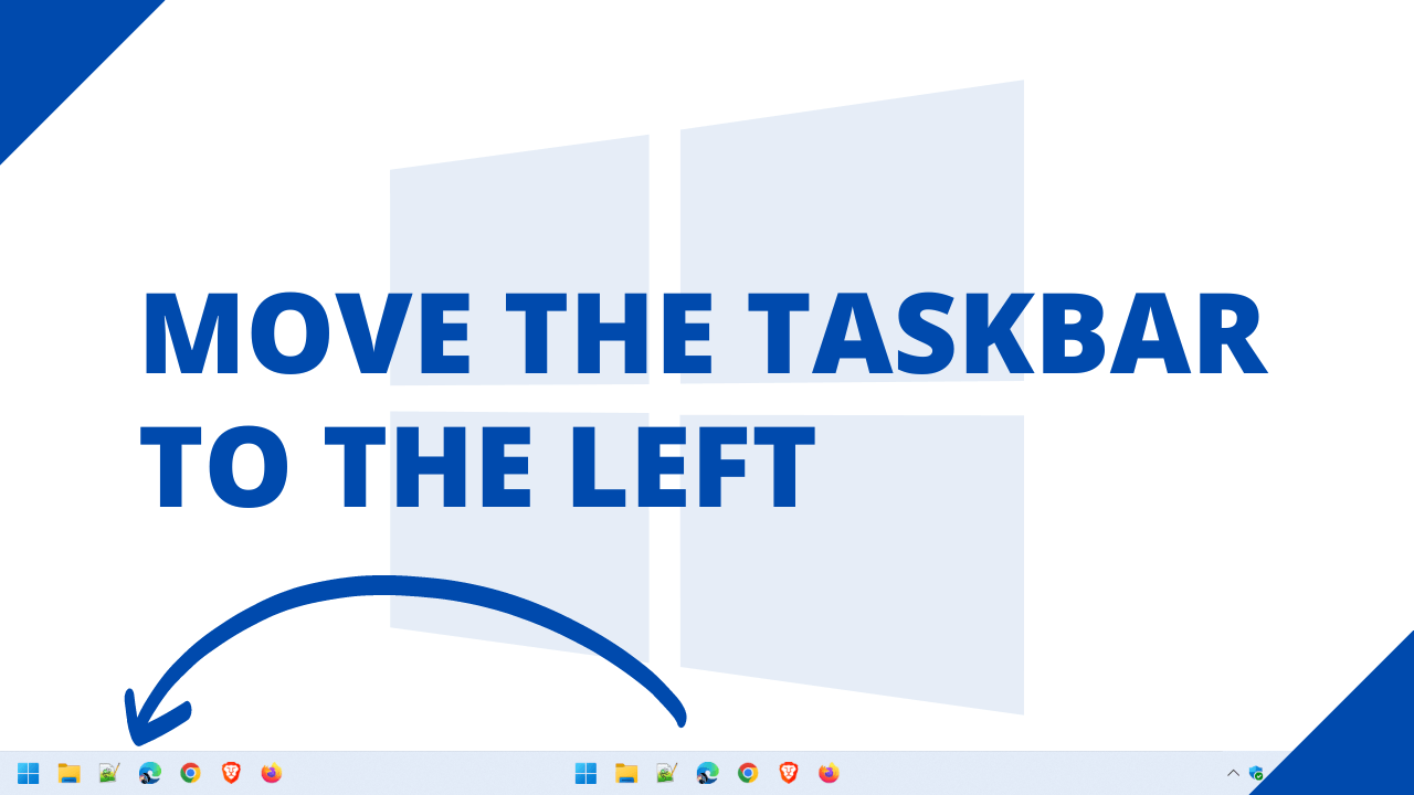 How to move the windows 11 taskbar to the left step by step 